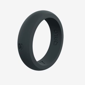 QALO Women’s Classic Silicone Ring, Slate Grey, 7